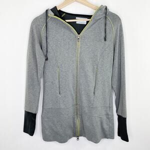 Columbia Black Grey Full Zip Long Sleeve Hoodie Sweatshirt Women's Size Small S